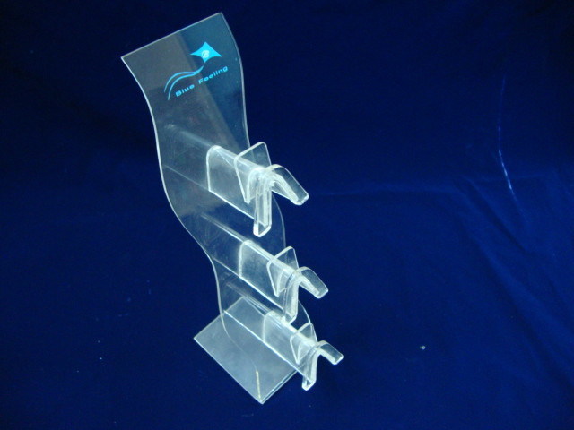 Frosted Acrylic Jewelry Display Case , Plastic Earrings Holder