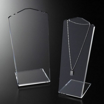 l Shape Clear Acrylic Jewelry Display Case, Perspex Jewellery Holder