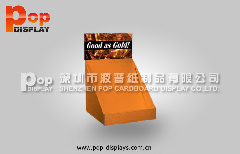 Multifunctional Cardboard Magazine Display Store Counter Box With Oil Varnish