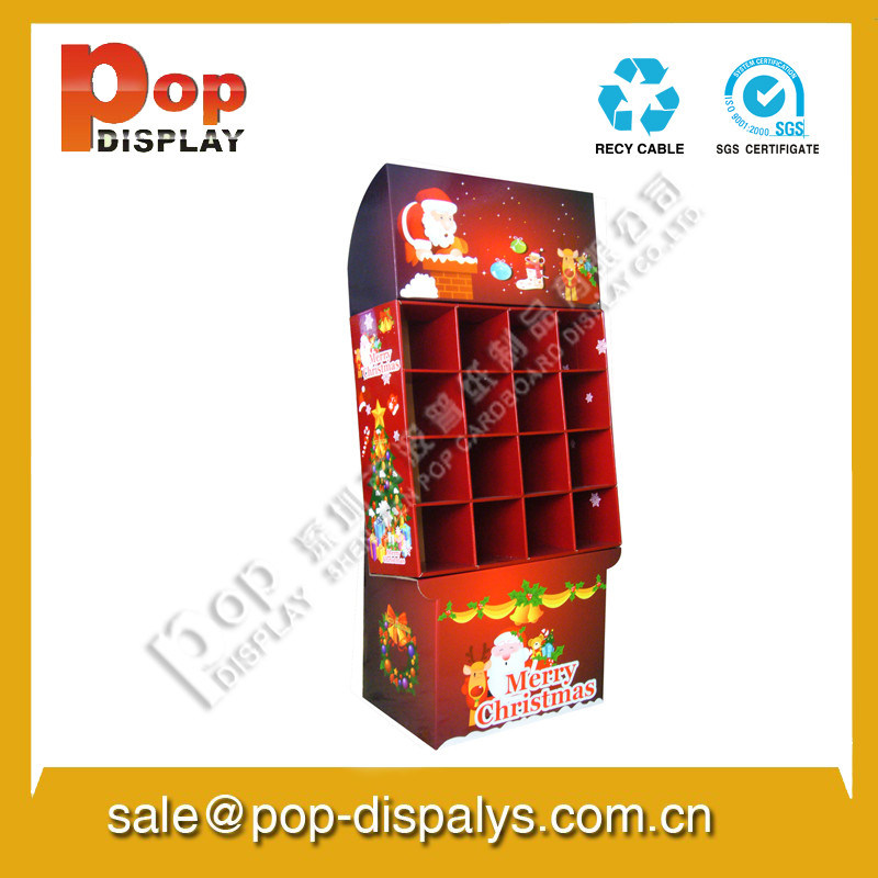 Greeting Card Red Cardboard Display Stands Durable With Rohs / UL