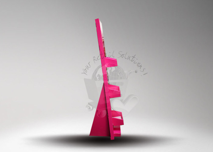 Matt Lamination 3 Tier Advertising Cosmetic Display Stands for Supermarket