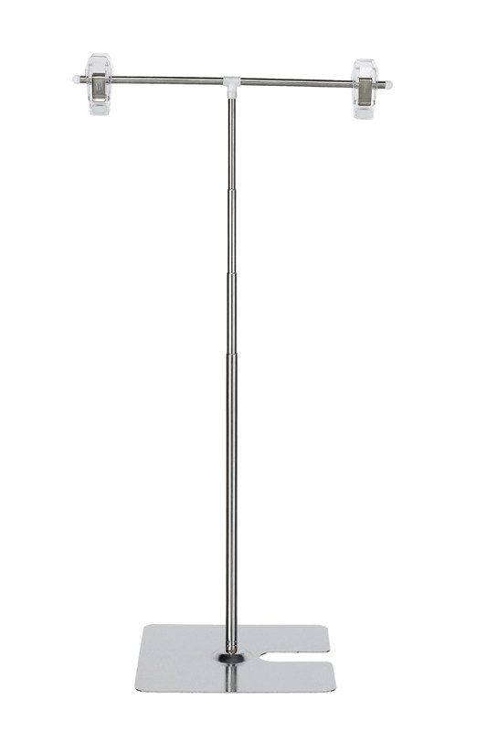 Iron Base Ratail POS Sign Holder 220 - 800mm Height , Price Tag Holder Clip