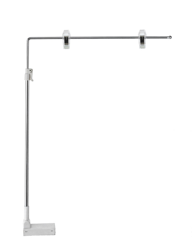 Metal Supermarket Pop Magnetic Sign Holders For Poster , 300mm Pole