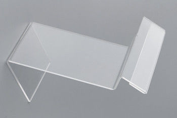 Support acrylique supérieur clair de signe de Tableau pour l'affichage, support d'affichage de chaussures